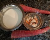 A picture of step 1 of Gajar ka Halwa (Carrot Halwa).