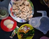Foto langkah ke 1 dari resep Jangan ndeso tempe lombok ijo kuah santan.