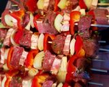Bárány saslik, fokhagymás mártogatóssal recept fázis 2 fotója