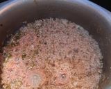 A picture of step 3 of Aloo Qeema.