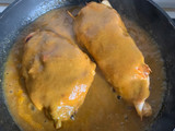 Pechuga de pollo rellena de verduras