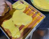 Foto langkah ke 8 dari resep Lapis legit tikar.