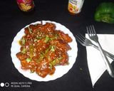 A picture of step 7 of Chicken Chilli.