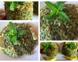Foto del paso 1 de la receta: Arroz verde (Arroz meloso)