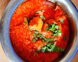 A picture of step 7 of Dhaba style paneer masala.