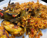 Foto del paso 11 de la receta: Arroz con alcachofas y pollo en Airfryer Cosori