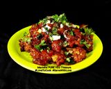 A picture of step 4 of Schezwan Gobhi Manchurian.