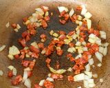 A picture of step 1 of My Breakfast Chorizo Onion & Cheese Omelette.