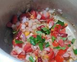 A picture of step 1 of Green Peas and Potato Kurma.