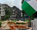 A picture of step 3 of ત્રિરંગી સેન્ડવીચ.(Tricolour Sandwich Recipe in Gujarati).
