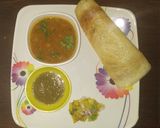 A picture of step 6 of Dosa Sambhar Platter.