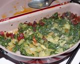 Foto del paso 4 de la receta: Fideos con espinacas y trocitos de cantimpalo