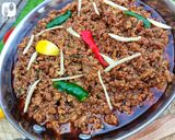 A picture of step 8 of Lahori Qeema Karahi 😋🥘.