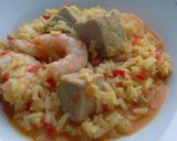 Foto del paso 6 de la receta: Arroz con atún rojo y gambas
