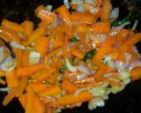A picture of step 3 of Simla mirch ki healthy bhujiya.