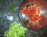 A picture of step 4 of Mediterranean Indian Fusion.