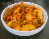लोबिया आलू की सब्जी (lobia aloo ki sabzi recipe in Hindi) रेसिपी चरण 4 फोटो