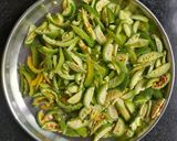 A picture of step 1 of Spiny gourd(Kakrol) garlic fry.