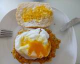 Veggie fritters and poached egg in a bun recipe step 5 photo