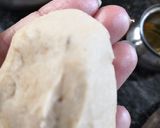 A picture of step 1 of Roti ki churi.