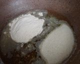 A picture of step 3 of Rajgira Amaranth Jaggery Sheera halwa.