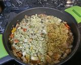 Foto del paso 5 de la receta Falso cuscus de coliflor con verduras, sepia y aroma de albahaca