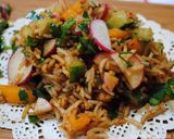 A picture of step 8 of Rice salad.