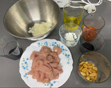 Foto del paso 1 de la receta: Pechugas de pavo con almendras con el robot (Lidl) Monsieur Cuisine Plus