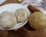 Hình bước làm 2 của món Bánh nướng nhân sữa dừa hạnh nhân