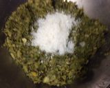 A picture of step 3 of Hara Bhara veg kabab (tuver, peas & spinach).
