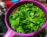 A picture of step 2 of Dal Palak Vada.