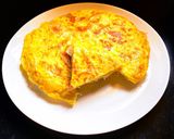 A picture of step 8 of Spanish Omelette/ Tortilla de Patata.