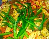 A picture of step 3 of Creamy Fajita pasta.