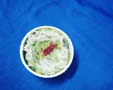 A picture of step 1 of Spinach gravy & cheesy Green Khichu.