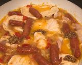 Foto del paso 3 de la receta Pechuga de pollo con salchichas y mostaza