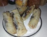 Foto langkah ke 4 dari resep Lumpia Pisang Coklat.