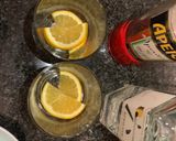 A picture of step 1 of The Unusual Negroni.