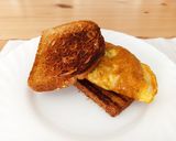 Foto del paso 3 de la receta Tortilla francesa con atún y queso
