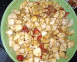 A picture of step 6 of Mix fruit chat.