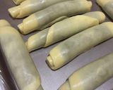 Foto langkah ke 8 dari resep Greentea Flaky Mooncake.