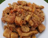 Foto langkah ke 6 dari resep Cah Tahu Tempe Jamur Saus Tiram.