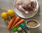 A picture of step 1 of Chicken soup - pressure cooker.