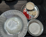 કાજુ ચેરી કુકીઝ (Cashew cherry cookies in gujrati) રેસીપી સ્ટેપ1ફોટો