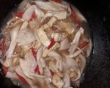 Foto langkah ke 7 dari resep Jamur Tahu Saus Tiram.