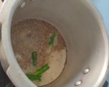 A picture of step 1 of Ringan Bataka Vatana nu shak (brinjal potato and peas sabzi).