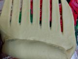 Cornuri cu cremă de vanilie și ciocolată