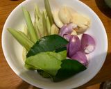 A picture of step 2 of Tom Kha Gai (Thai Chicken Coconut Soup) 🍲.