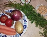 A picture of step 1 of Faghmisal Soup.