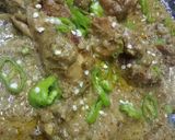 A picture of step 5 of White karahi.