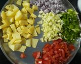 A picture of step 1 of Canapes Chaat.
